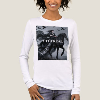 Ethereal Dark Rider Horseback Fantasy Long Sleeve  Tri-Blend Shirt