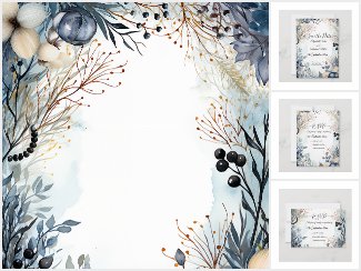 Ethereal Delicate Watercolor Serene Foliage