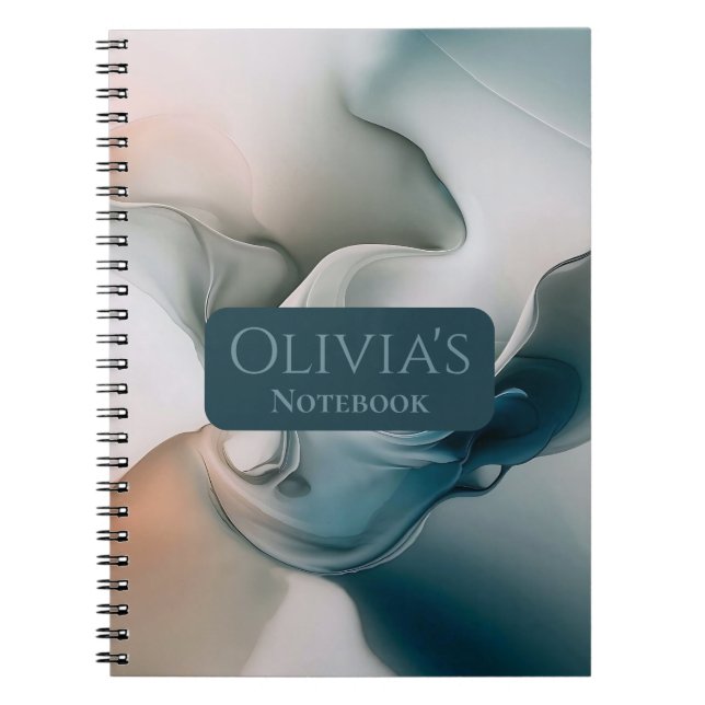 Ethereal Dreamscape: Tranquil Abstract Notebook (Front)