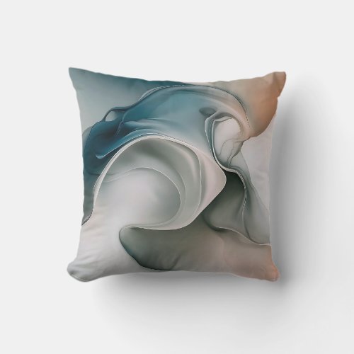 Ethereal Dreamscape Tranquil Abstract Throw Pillow