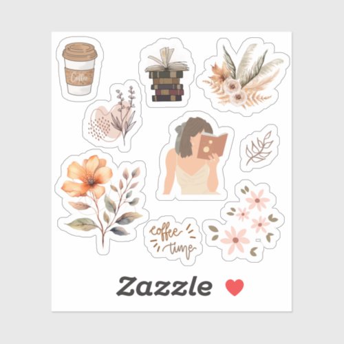 Ethereal Elegance Aesthetic Sticker Collection