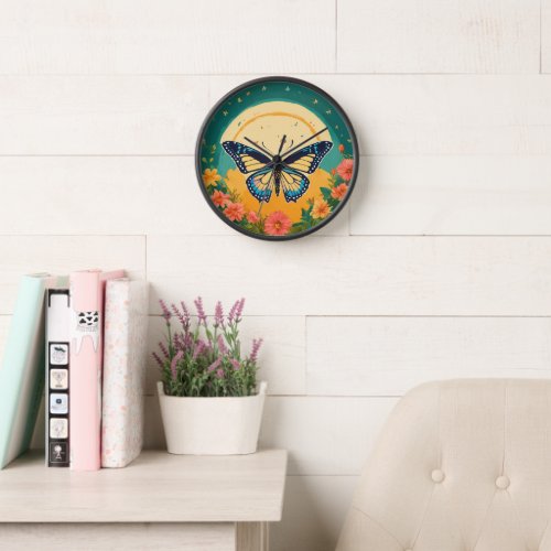  Ethereal Elegance Butterfly Design Wall Clock Clock