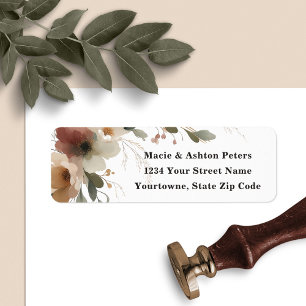 Ethereal Elegance Cottagecore Boho Floral Wedding Label
