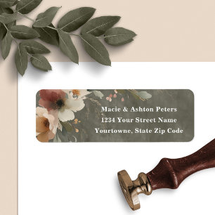 Ethereal Elegance Cottagecore Sage Whisper Wedding Label