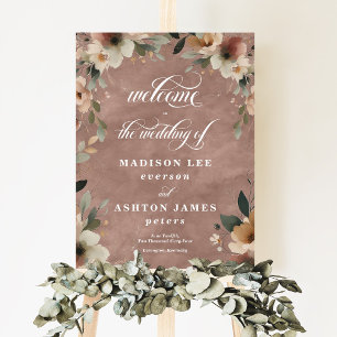 Ethereal Elegance Cottagecore Wedding Welcome Sign
