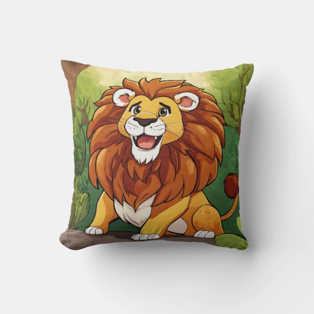 "Ethereal Elegance: Handcrafted Floral Bliss Throw Throw Pillow (Front)