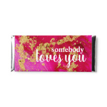 Ethereal Elegance Hot Pink Gold Valentine's Day