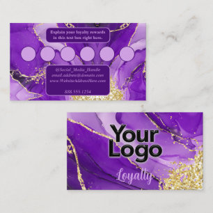 Ethereal Elegance: Purple Geode-Inspired Enclosure Card