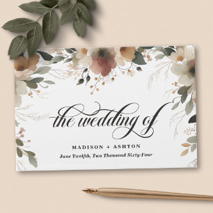 Ethereal Elegance Rustic Cottagecore Wedding Guest Book