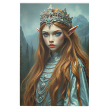 Ethereal Elven Queen Portrait – Aeloria