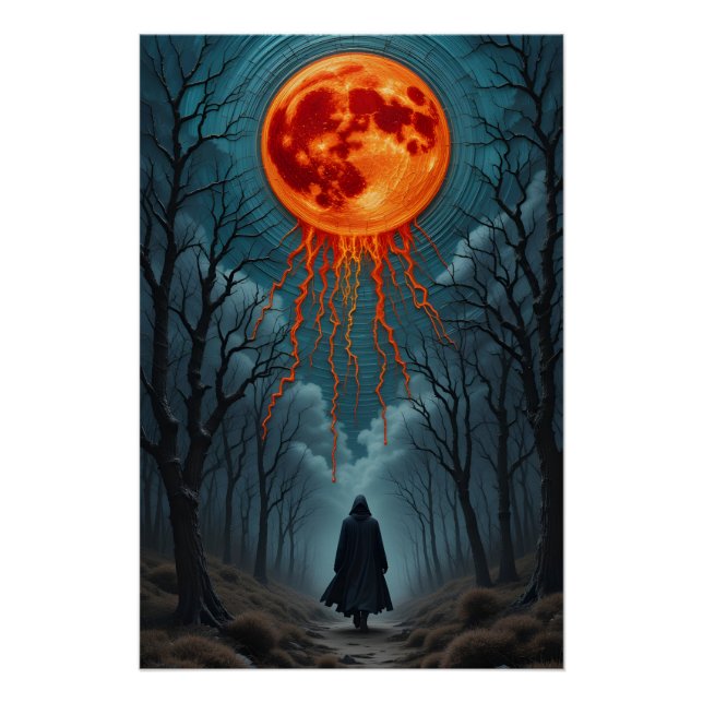 Ethereal Embroidered Dusk Poster (Front)