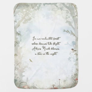 Ethereal Enchanted Forest Baby Blanket