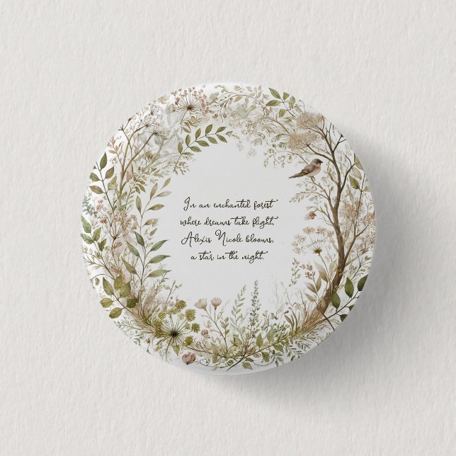 Ethereal Enchanted Forest Button (Front)