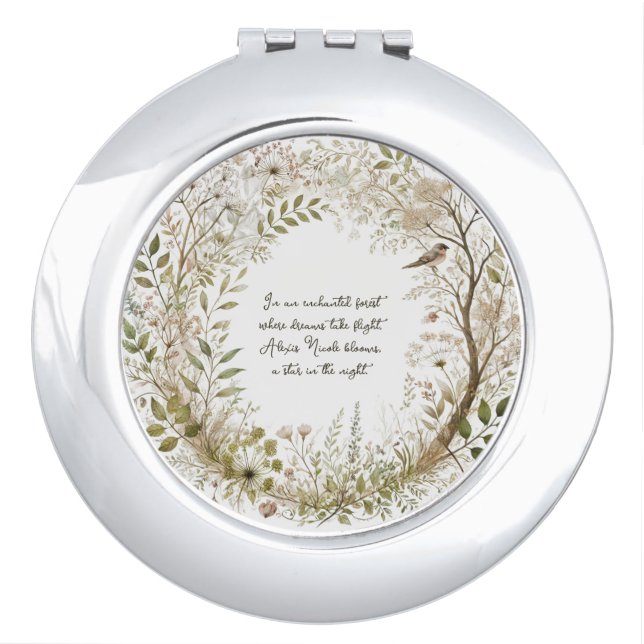 Ethereal Enchanted Forest Compact Mirror (Front)
