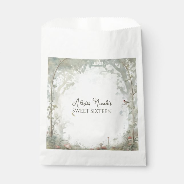 Ethereal Enchanted Forest Favor Bag (Front)