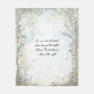 Ethereal Enchanted Forest Fleece Blanket