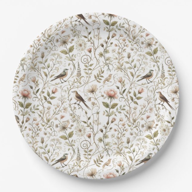 Ethereal Enchanted Forest Paper Plates (Front)