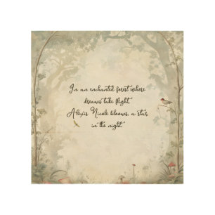 Ethereal Enchanted Forest Wood Wall Art