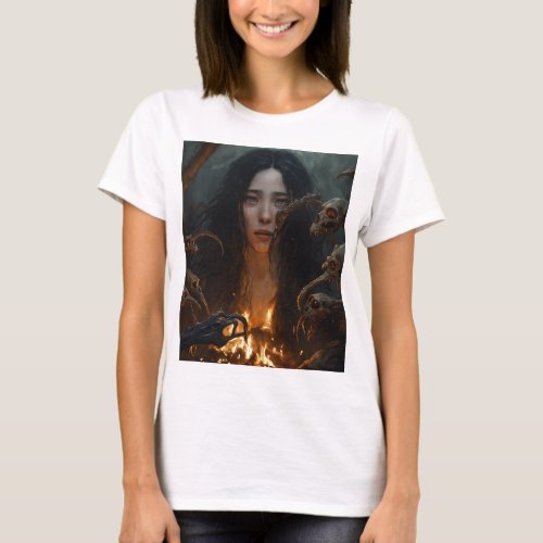 Ethereal Encounter Enigmatic Creature T_Shirt