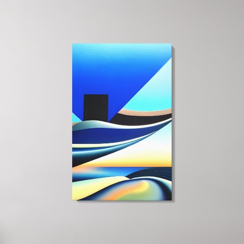 Ethereal Enigma Exploring Abstract Surrealism Canvas Print