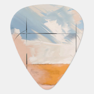 Ethereal Equilibrium: Where Geometry Meets the Sky Guitar Pick