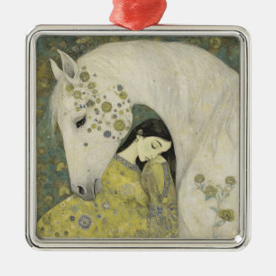 Ethereal Equine Moonlit Dream Metal Ornament