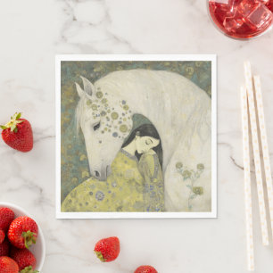 Ethereal Equine Moonlit Dream Napkins