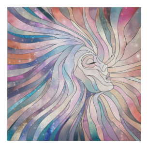 Ethereal Essence - Mosaic Art Faux Canvas Print