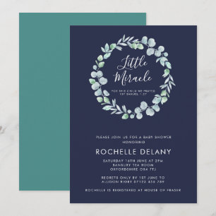Ethereal Eucalyptus Scripture Baby Shower Invitation