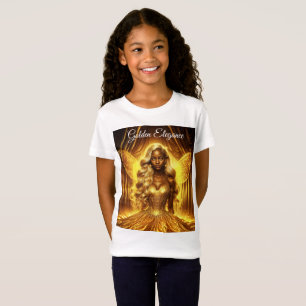 Ethereal fairy princess with glowing golden aura T-Shirt