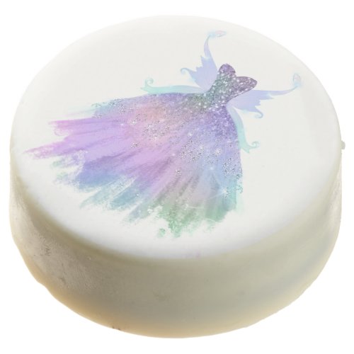 Ethereal Fairy Wing Gown  Rainbow Pastel Ombre Chocolate Covered Oreo