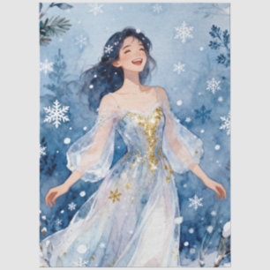 Ethereal Fairy Winter Snowflake Fantasy TMF26 Tissue Paper