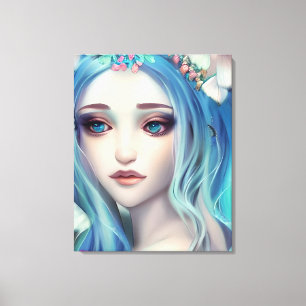 Ethereal Fantasy Art   Beautiful Fairy Birthday Canvas Print