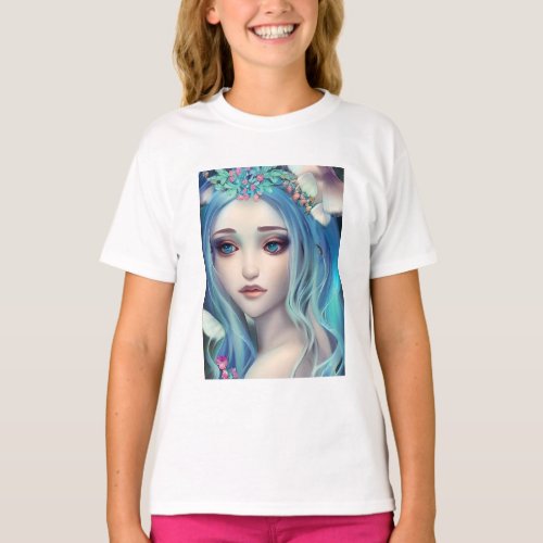 Ethereal Fantasy Art  Beautiful Fairy Birthday T_Shirt