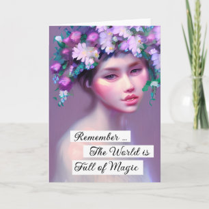 Ethereal Fantasy Fairytale Art Pretty Women Card