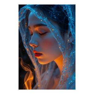 Ethereal Fantasy Portrait Poster