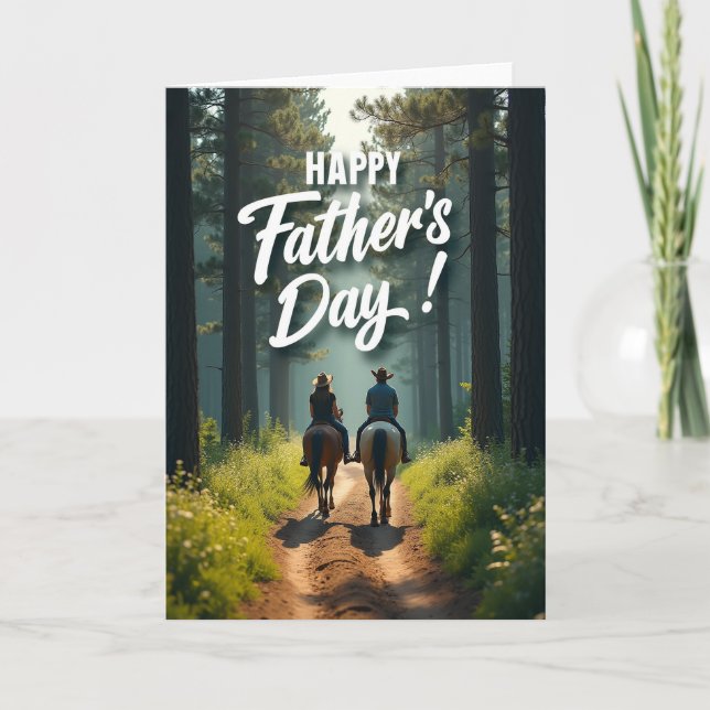 Ethereal Fathers Day Scene Card (Front)
