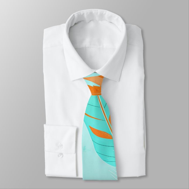Ethereal Feathers Neck Tie (Tied)