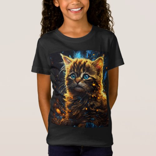Ethereal Feline Fire and Ice for new design  T_Shirt