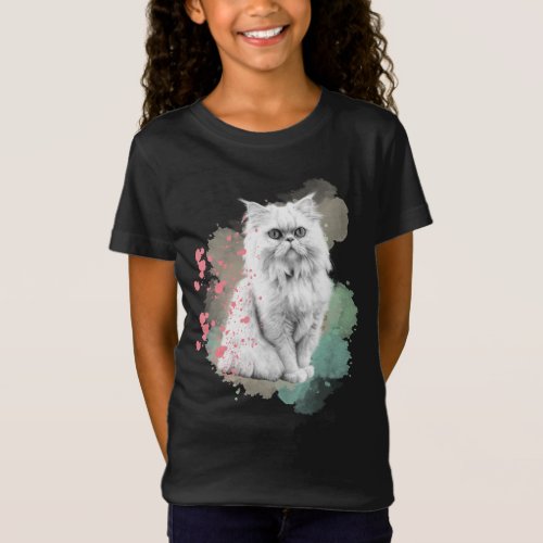 Ethereal Feline Grace Cat Lover T_Shirt
