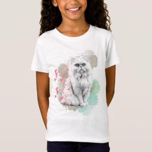 Ethereal Feline Grace Cat Lover T_Shirt