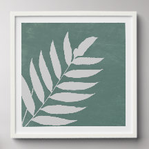 "Ethereal Fern"—A Minimalist White Fern Leaf