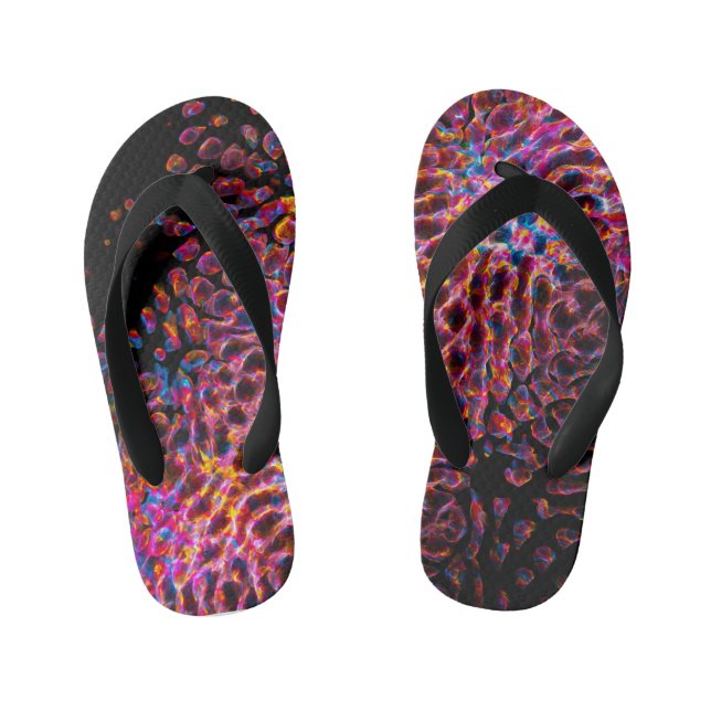 "Ethereal Fire: A Captivating Lightpainting of  Kid's Flip Flops (Footbed)