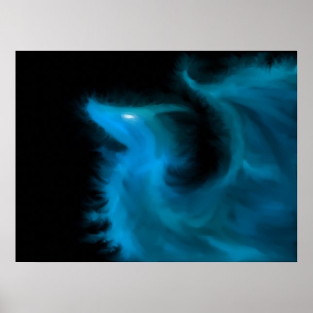 Ethereal Flame Dragon Poster (Front)