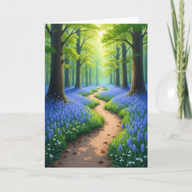 Ethereal Floral Path Card (Front)