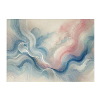 Ethereal Flow Abstract Wall Art – Soft Pastel
