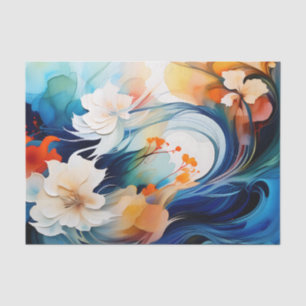 Ethereal Flow of Alcohol Ink Tissue Paper