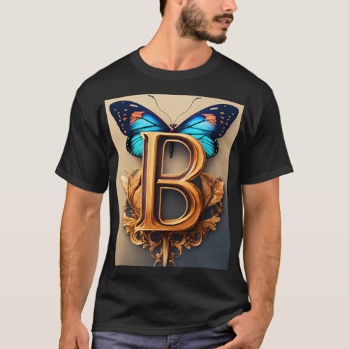  Ethereal Flutter Minimalist Butterfly Silhouett T_Shirt