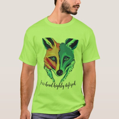 Ethereal Fox A Stylized Expression T_Shirt