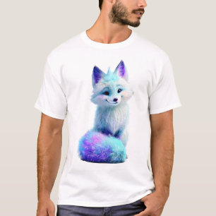 Ethereal Frost Neon Arctic Fox Men T-Shirt